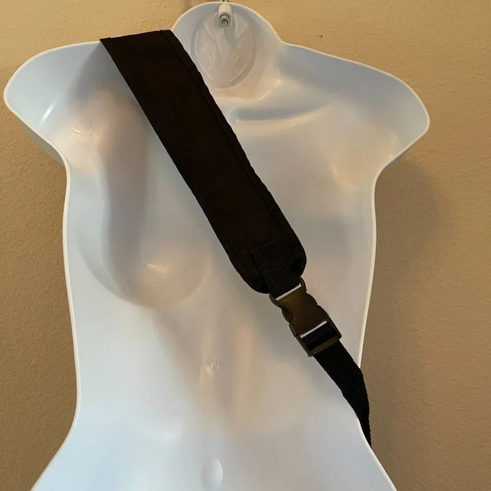 Crossbody Sling Bag Black Taupe Adjustable Belt Bag Travel Everyday Unisex